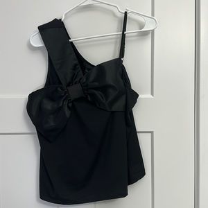 J. Crew Bow black tank top size M NWT